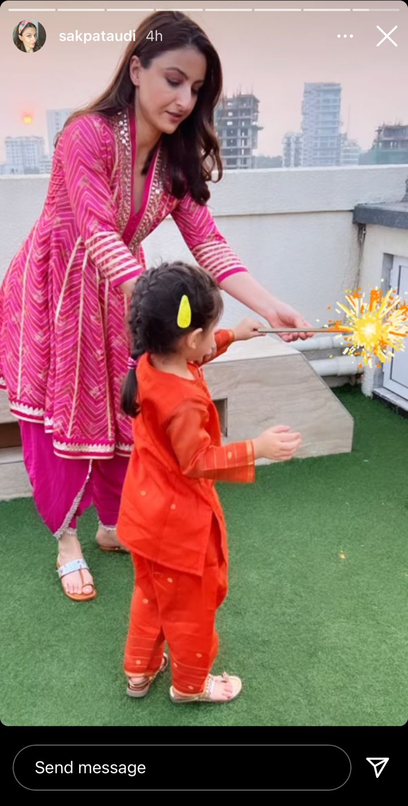 soha ali khan diwali celebration